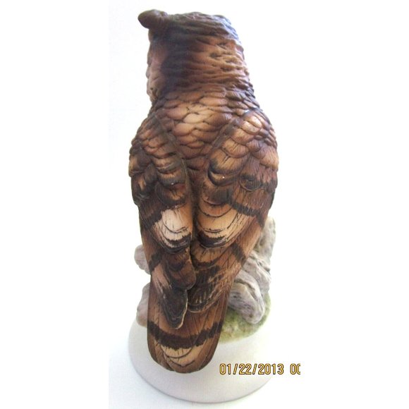 Lefton China Hand Painted Porcelain Bisque Owl Figurine  KW866 - Japan Excl. Tag - Picture 3 of 9